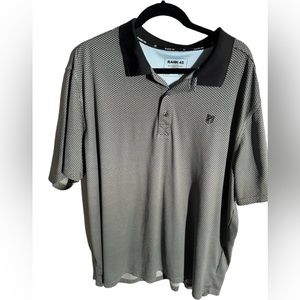 RANK‎ 45 Polo Shirt Mens XXLarge Woven Performace Collared Short Sleeve